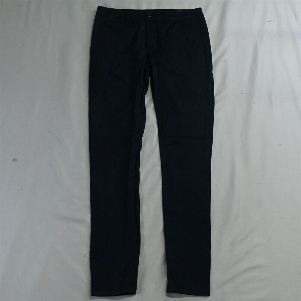 Asos 29 x 30 Navy Blue Skinny Stretch Cotton Mens Chino Pants